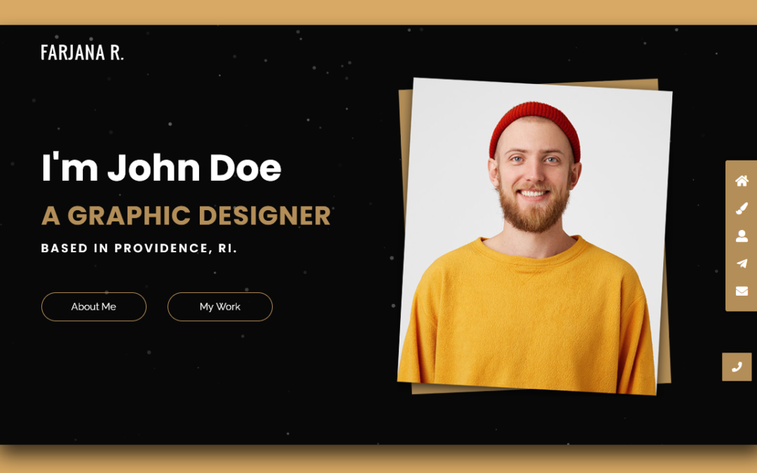 how to make portfolio website for graphic designer | Step by step Tutorial