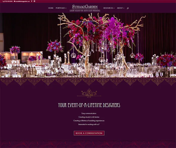 PSD to Divi – Event Design & Decor Website